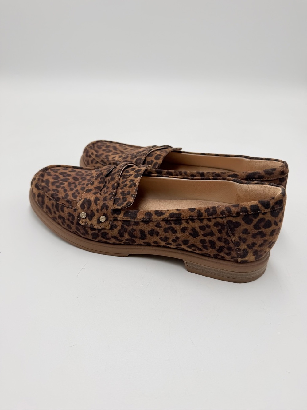 Dr. Scholl’s Hello Penny Loafers Leopard Print Slip On Comfort Shoes 9.5M - Picture 4 of 7